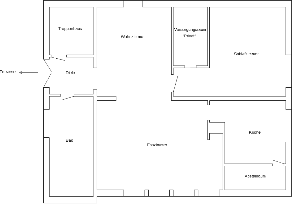 Grundriss der Ferienwohnung